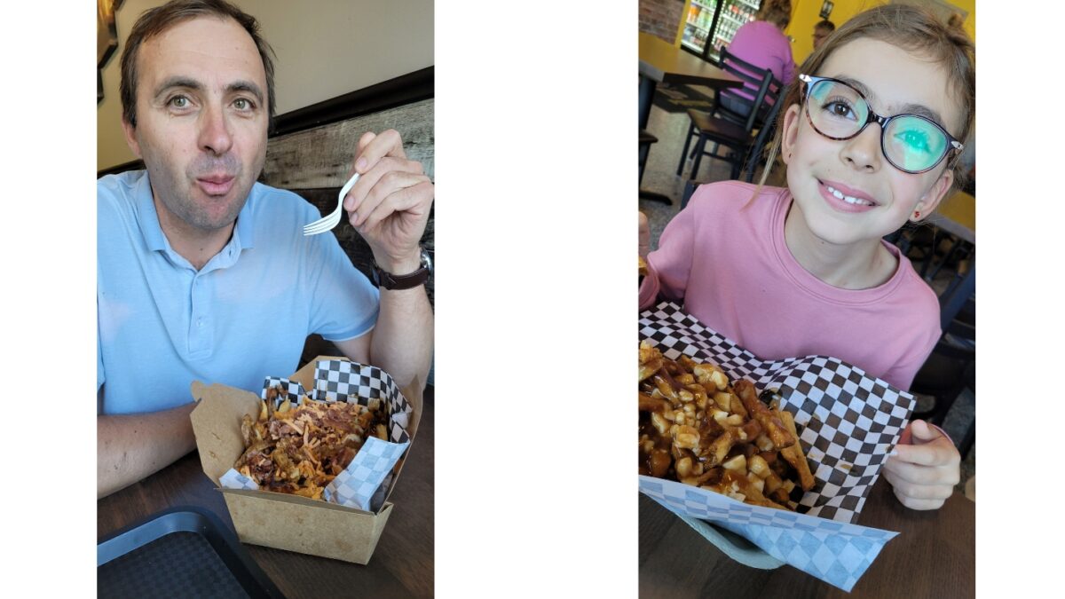 Une poutine pour la route, avant de quitter le Canada